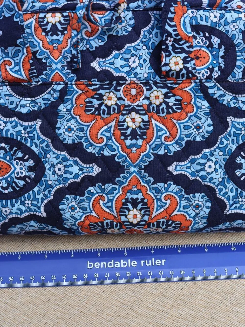 Vera Bradley Hanging Organizer Marrakech Blue and Orange Retired Pattern